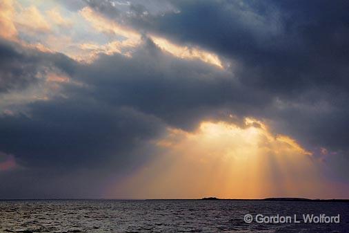 Powderhorn Lake Sunrays_31206.jpg - Powderhorn Lake Sunrays photographed along the Gulf coast near Port Lavaca, Texas, USA.